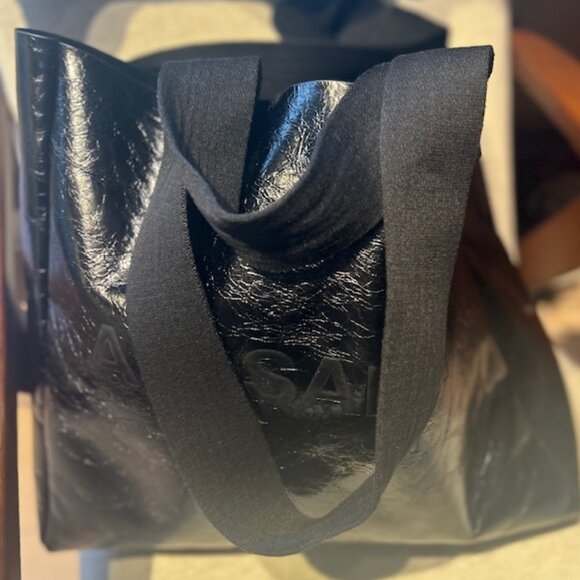 All Saints Izzy Shine Leather Tote - Picture 4 of 6